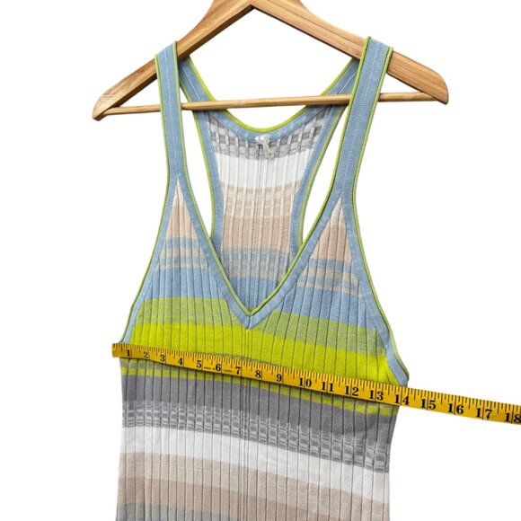 Daily Practice Anthropologie Tuvalu Sweater Dress Multicolor Sky Striped Size S - Picture 13 of 15